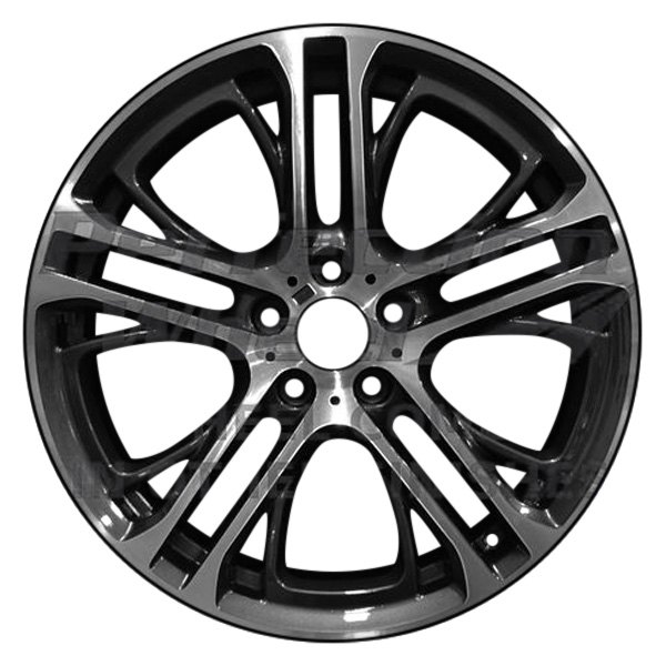 Perfection Wheel® - 20 x 8.5 Multi 5-Spoke Quasar Gray Machined Bright Alloy Factory Wheel (Refinished)