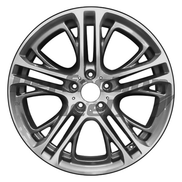 Perfection Wheel® - 20 x 10 Multi 5-Spoke Quasar Gray Machined Bright Alloy Factory Wheel (Refinished)
