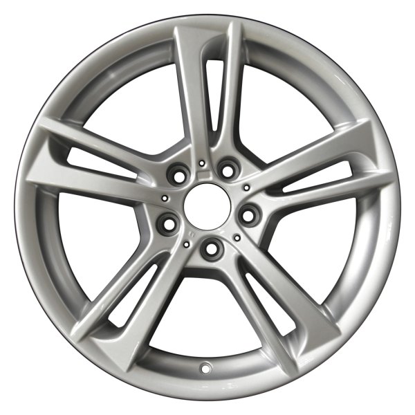Perfection Wheel® - 19 x 8.5 Double 5-Spoke Fine Bright Silver Full Face Alloy Factory Wheel (Refinished)