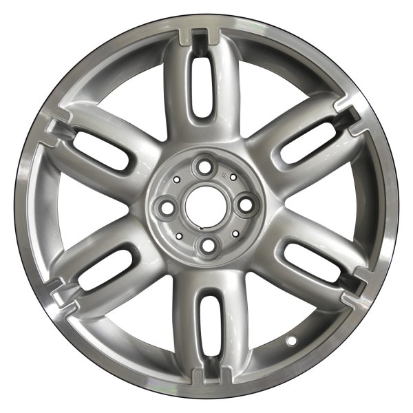 Perfection Wheel® - 17 x 7 6 Double I-Spoke Bright Medium Silver Flange Cut Alloy Factory Wheel (Refinished)