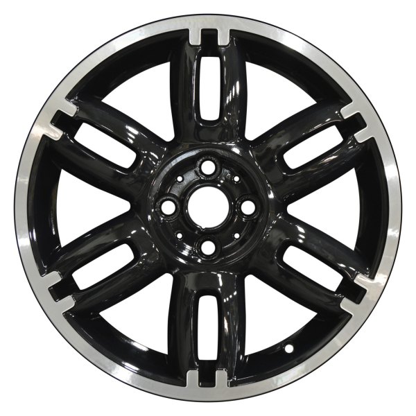 Perfection Wheel® - 17 x 7 6 Double I-Spoke Black Flange Cut Alloy Factory Wheel (Refinished)