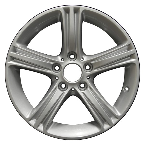 Perfection Wheel® - 17 x 7.5 5-Spoke Bright Medium Silver Full Face Alloy Factory Wheel (Refinished)