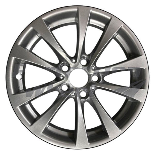 Perfection Wheel® - 17 x 7.5 5 V-Spoke Bright Sparkle Silver Full Face Alloy Factory Wheel (Refinished)