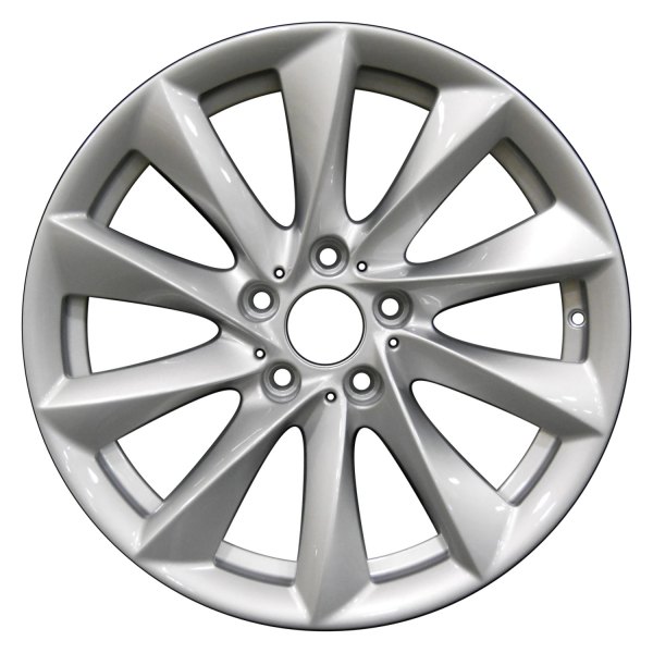 Perfection Wheel® - 18 x 8 10 Turbine-Spoke Bright Medium Silver Full Face Alloy Factory Wheel (Refinished)