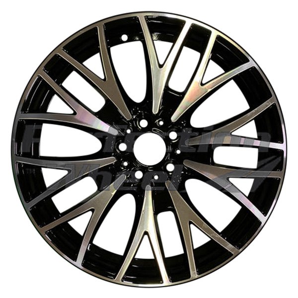 Perfection Wheel® - 20 x 8 10 Y-Spoke Gloss Black Machine Bright PIB Alloy Factory Wheel (Refinished)