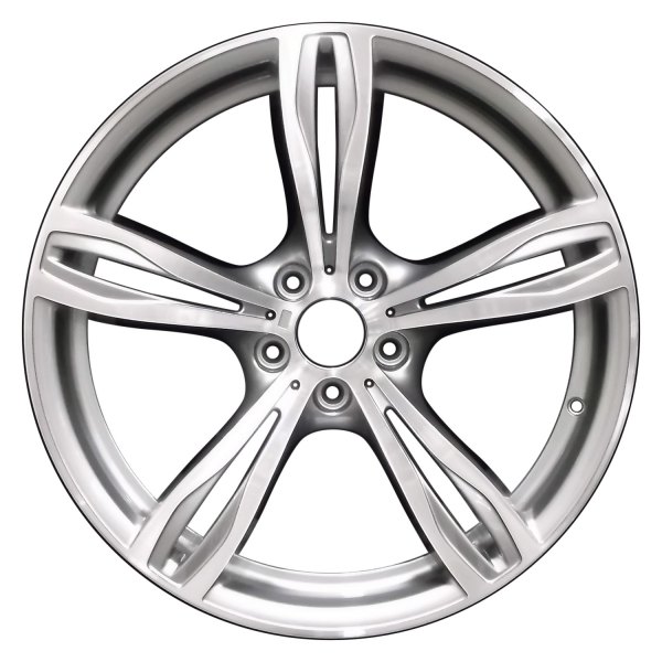 Perfection Wheel® - 20 x 9 Double 5-Spoke Medium Metallic Charcoal Machined Bright Alloy Factory Wheel (Refinished)