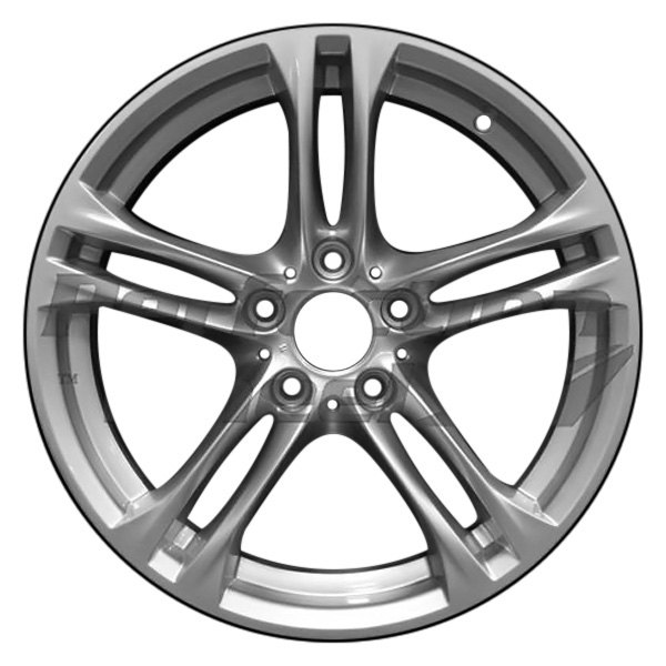 Perfection Wheel® - 18 x 8 Double 5-Spoke Fine Bright Silver Full Face Alloy Factory Wheel (Refinished)