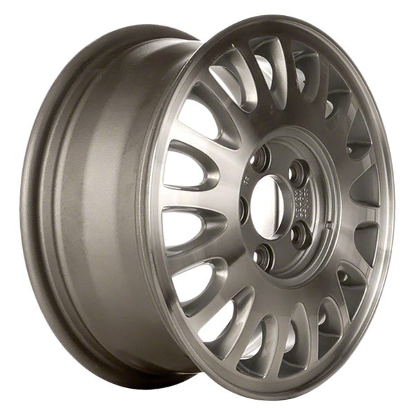 Perfection Wheel® - 15 x 6.5 16-Slot Bright Medium Silver Machine Texture Alloy Factory Wheel (Refinished)
