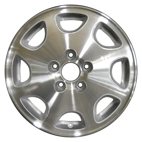 Perfection Wheel® - 16 x 7 8-Slot Bright Medium Silver Machine Texture Alloy Factory Wheel (Refinished)