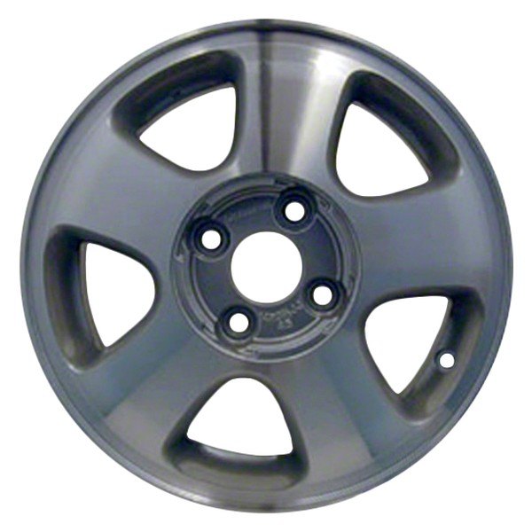 Perfection Wheel® - 14 x 5.5 5-Spoke Medium Sparkle Silver Machined Alloy Factory Wheel (Refinished)