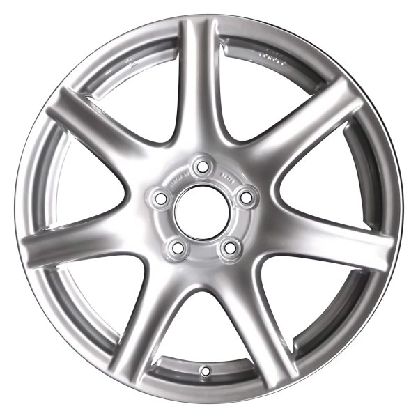 Perfection Wheel® - 17 x 9 7 I-Spoke Fine Bright Silver Full Face Alloy Factory Wheel (Refinished)