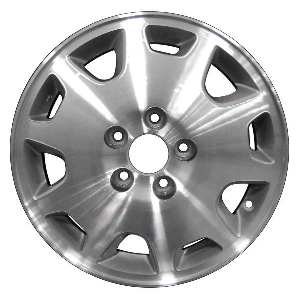 Perfection Wheel® - 16 x 7 10-Slot Fine Metallic Silver Machine Texture Alloy Factory Wheel (Refinished)