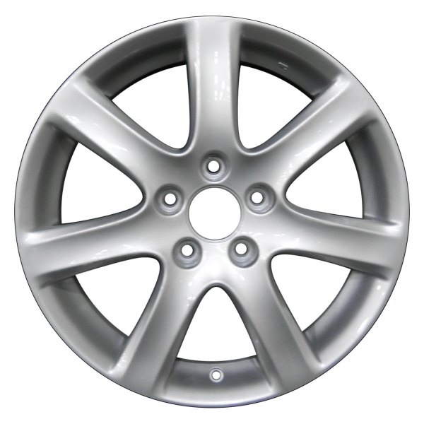 Perfection Wheel® - 17 x 7 7 I-Spoke Bright Medium Silver Full Face Alloy Factory Wheel (Refinished)