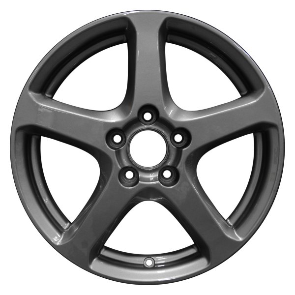 Perfection Wheel® - 17 x 7 5-Spoke Medium Metallic Charcoal Full Face Alloy Factory Wheel (Refinished)