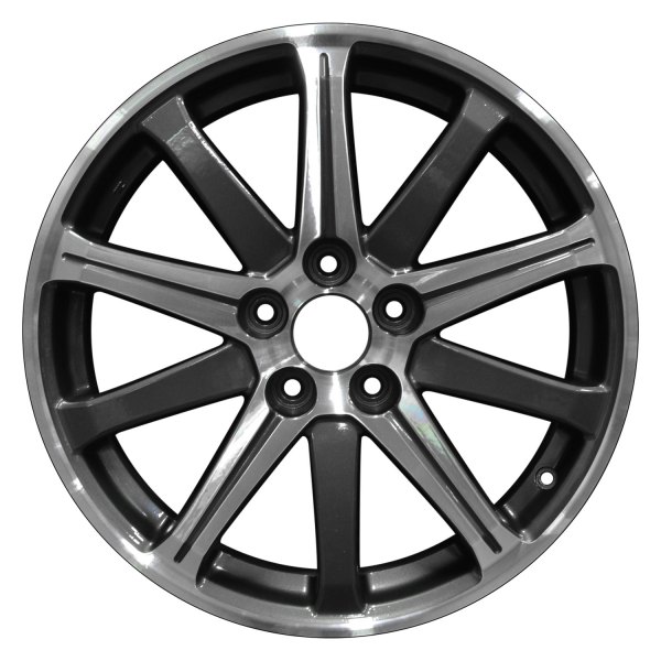 Perfection Wheel® - 19 x 8 10 I-Spoke Dark Metallic Charcoal Machined Bright Alloy Factory Wheel (Refinished)