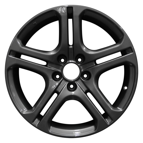 Perfection Wheel® - 18 x 8.5 Double 5-Spoke Dark Metallic Charcoal Full Face Alloy Factory Wheel (Refinished)