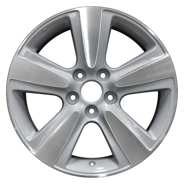 Perfection Wheel® - 18 x 8 5-Spoke Dark Blueish Sparkle Silver Machine Texture Alloy Factory Wheel (Refinished)