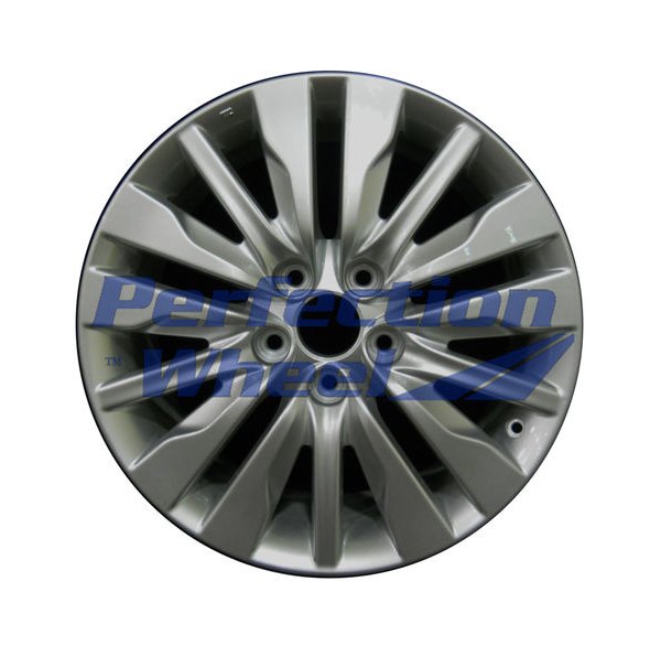 Perfection Wheel® - 18 x 8 5 W-Spoke Bright Metallic Silver Full Face Alloy Factory Wheel (Refinished)