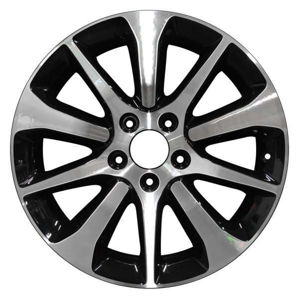 Perfection Wheel® - 17 x 7.5 10 Alternating-Spoke Black Machined Alloy Factory Wheel (Refinished)