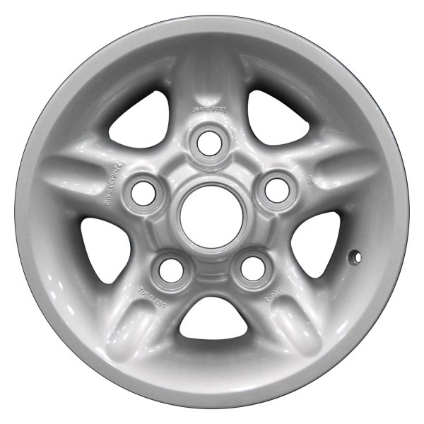Perfection Wheel® - 16 x 7 5-Spoke Bright Sparkle Silver Full Face Alloy Factory Wheel (Refinished)