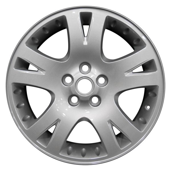 Perfection Wheel® - 19 x 9 Double 5-Spoke Sparkle Silver Full Face Alloy Factory Wheel (Refinished)