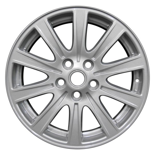 Perfection Wheel® - 18 x 8 10 I-Spoke Fine Sparkle Silver Full Face Alloy Factory Wheel (Refinished)