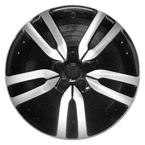 Perfection Wheel® - 20 x 8.5 10 Double I-Spoke Hyper Bright Mirror Silver Full Face Alloy Factory Wheel (Refinished)