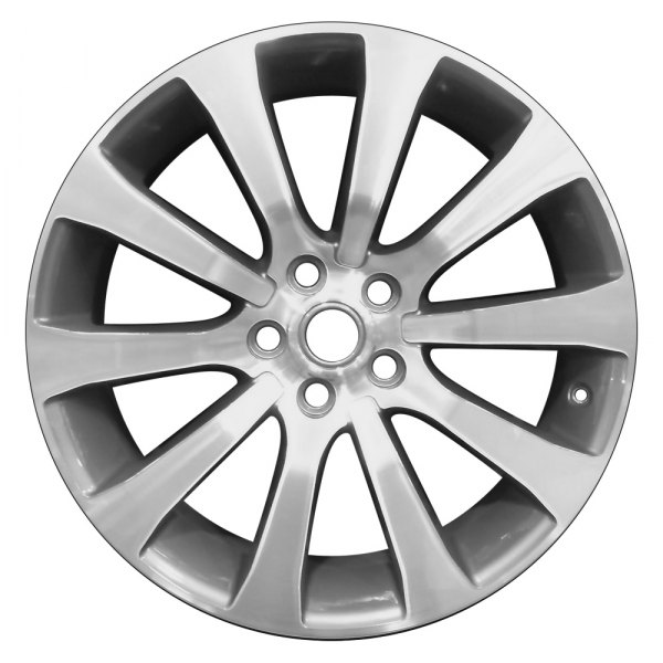 Perfection Wheel® - 20 x 9.5 10 I-Spoke Medium Metallic Charcoal Machined Bright Alloy Factory Wheel (Refinished)