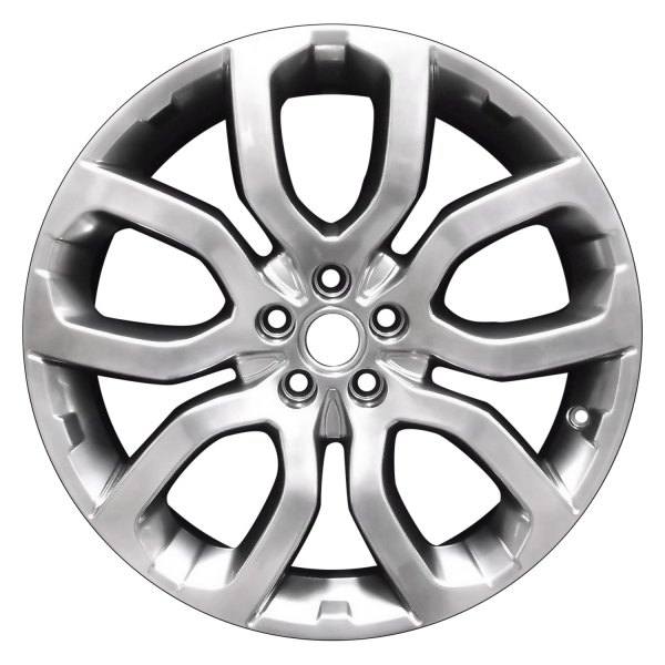 Perfection Wheel® - 20 x 8 5 V-Spoke Hyper Dark Smoked Silver Full Face Alloy Factory Wheel (Refinished)