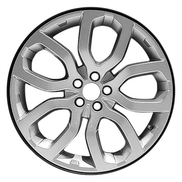 Perfection Wheel® - 20 x 8 5 V-Spoke Medium Charcoal Metallic Full Face Alloy Factory Wheel (Refinished)