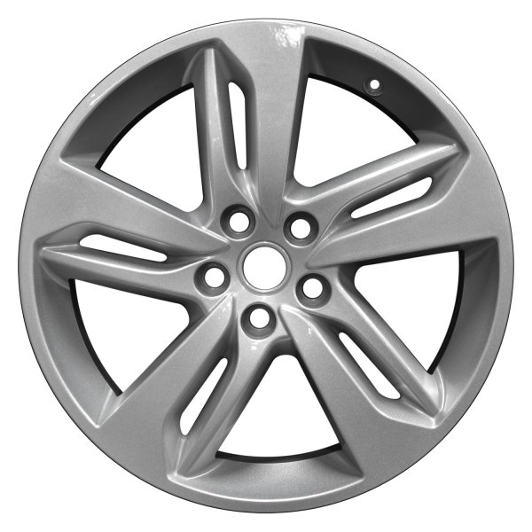 Perfection Wheel® - 20 x 9.5 5 Double Spiral-Spoke Sparkle Silver Full Face Alloy Factory Wheel (Refinished)