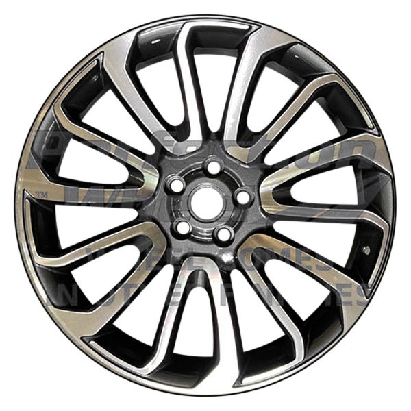 Perfection Wheel® - 22 x 9.5 14 Spiral-Spoke Medium Charcoal Metallic Alloy Factory Wheel (Refinished)