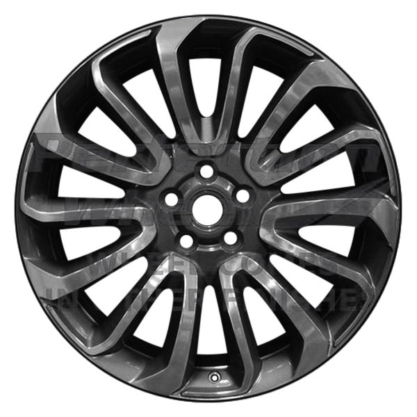 Perfection Wheel® - 21 x 9.5 5 W-Spoke Black Full Face PIB Alloy Factory Wheel (Refinished)