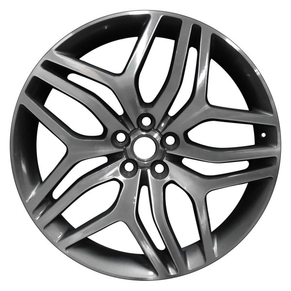 Perfection Wheel® - 22 x 9.5 10 Alternating-Spoke Dark Metallic Charcoal Machined Bright Alloy Factory Wheel (Refinished)