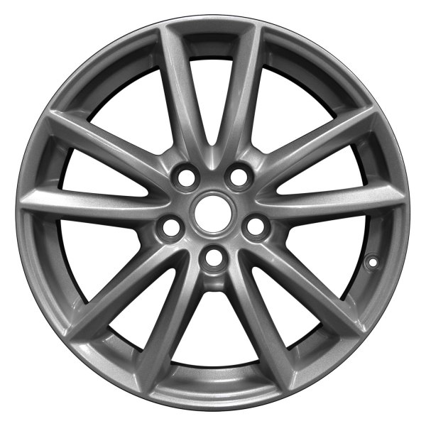 Perfection Wheel® - 19 x 7.5 5 V-Spoke Sparkle Silver Full Face Alloy Factory Wheel (Refinished)