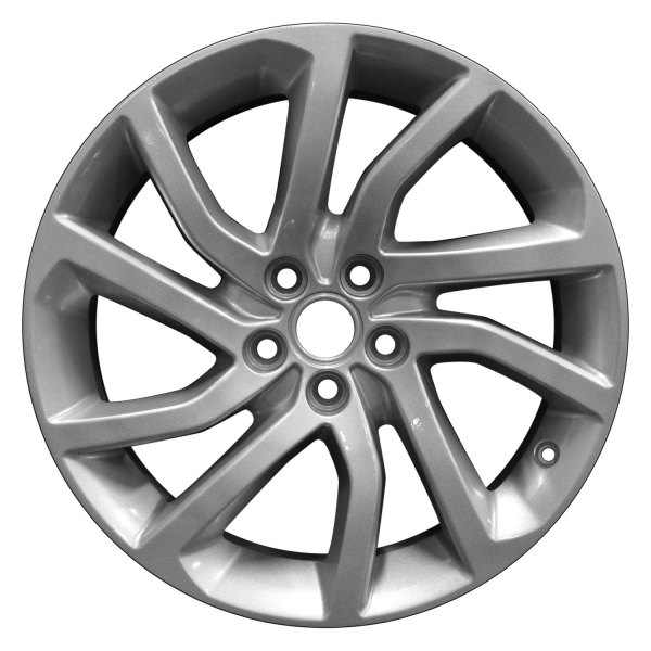 Perfection Wheel® - 18 x 8 5 Double Spiral-Spoke Sparkle Silver Full Face Alloy Factory Wheel (Refinished)