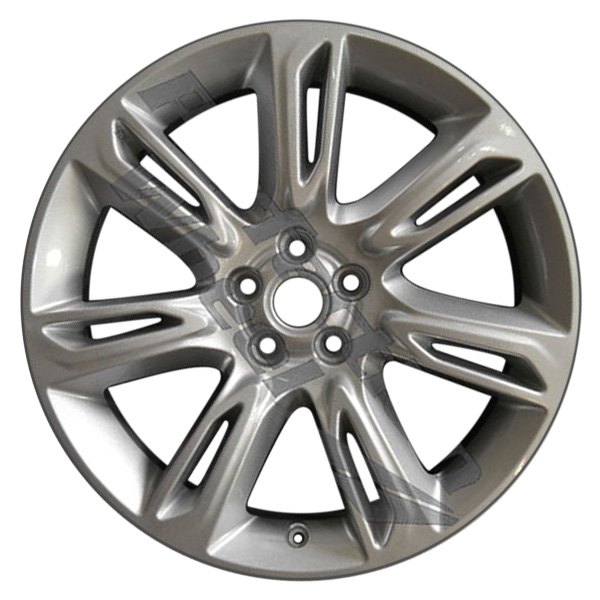 Perfection Wheel® - 19 x 8 5 Double Spiral-Spoke Sparkle Silver Full Face Alloy Factory Wheel (Refinished)