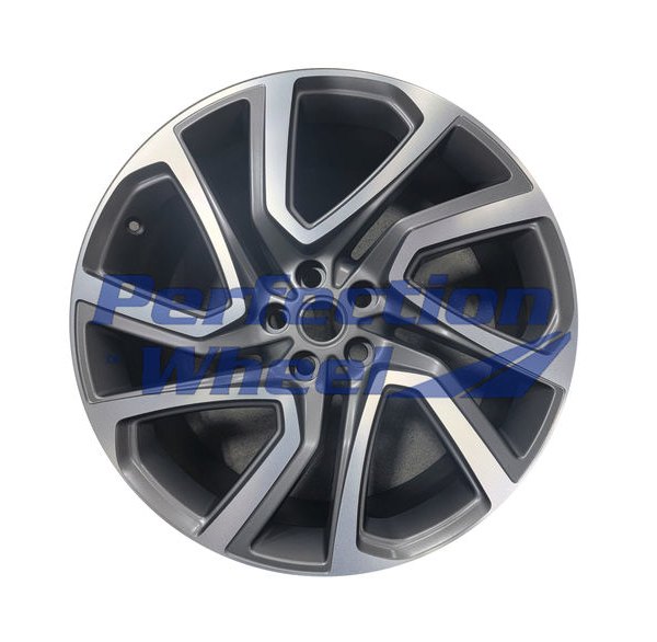 Perfection Wheel® - 22 x .95 10-Spoke Dark Metallic Charcoal Machine Matte Alloy Factory Wheel (Refinished)