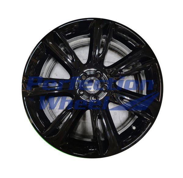 Perfection Wheel® - 20 x 8.5 7 Split-Spoke Gloss Black Full Face PIB Alloy Factory Wheel (Refinished)