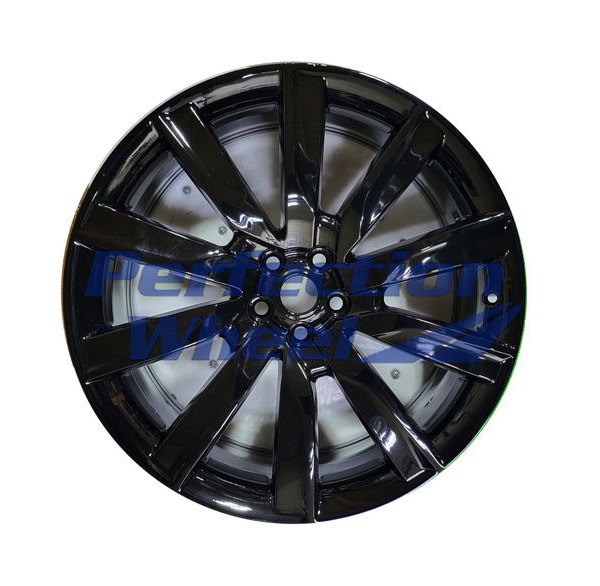 Perfection Wheel® - 22 x 8.5 10 I-Spoke Gloss Black Full Face PIB Alloy Factory Wheel (Refinished)