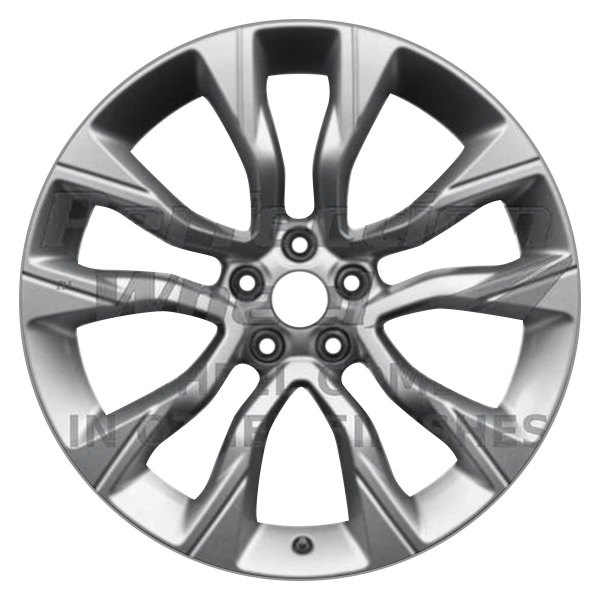 Perfection Wheel® - 22 x 9.5 5 V-Spoke Sparkle Silver Full Face Alloy Factory Wheel (Refinished)