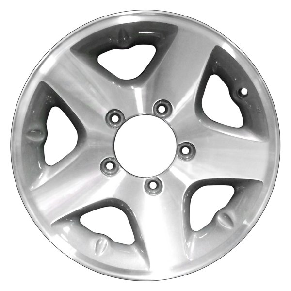Perfection Wheel® - 16 x 6.5 5-Spoke Medium Metallic Charcoal Machine Texture Alloy Factory Wheel (Refinished)