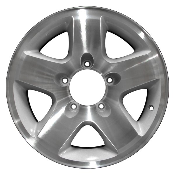 Perfection Wheel® - 16 x 7 5-Spoke Fine Bright Silver Machine Texture Alloy Factory Wheel (Refinished)
