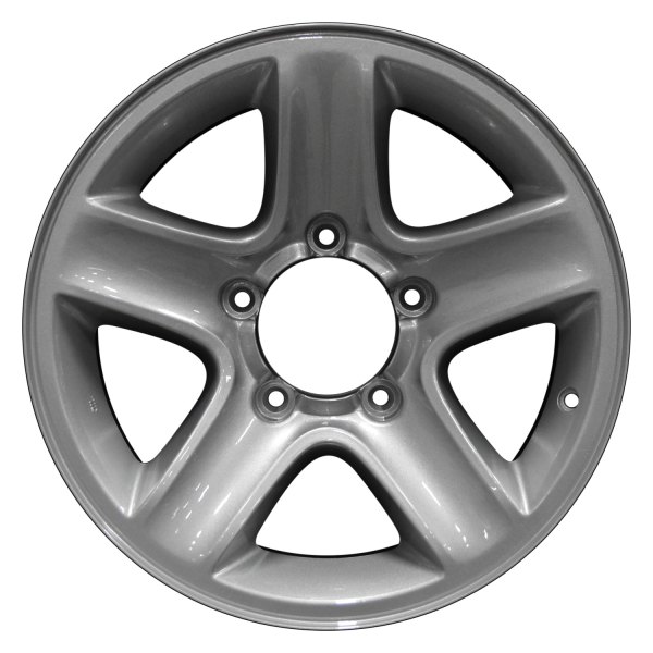 Perfection Wheel® - 16 x 7 5-Spoke Bright Medium Sparkle Silver Full Face Alloy Factory Wheel (Refinished)