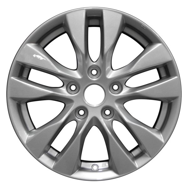 Perfection Wheel® - 16 x 6 5 V-Spoke Medium Sparkle Silver Full Face Alloy Factory Wheel (Refinished)