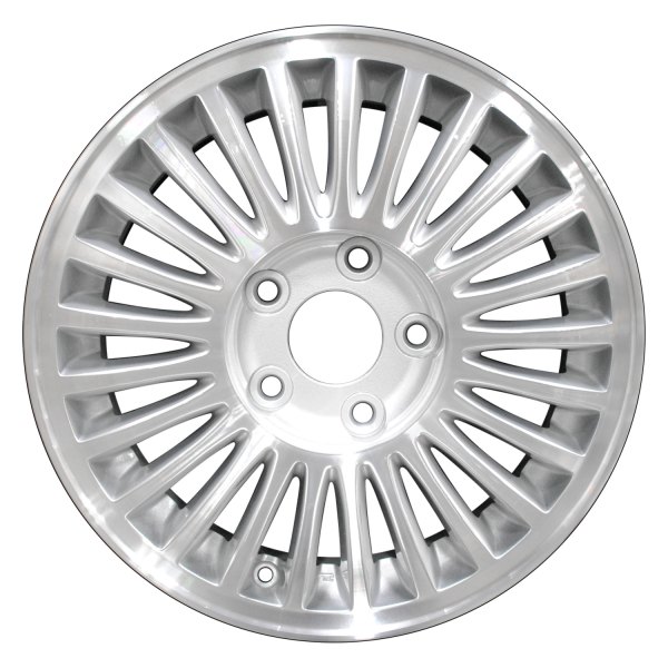 Perfection Wheel® - 15 x 6.5 25 I-Spoke Bright Medium Silver Machined Alloy Factory Wheel (Refinished)