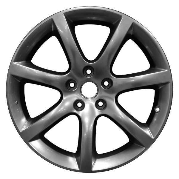Perfection Wheel® - 18 x 8 7 I-Spoke Hyper Bright Smoked Silver Full Face Alloy Factory Wheel (Refinished)