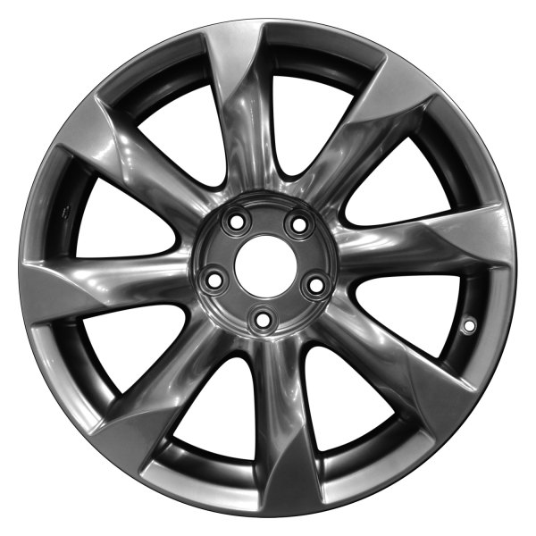 Perfection Wheel® - 18 x 8 8 Turbine-Spoke Hyper Bright Smoked Silver Full Face Alloy Factory Wheel (Refinished)