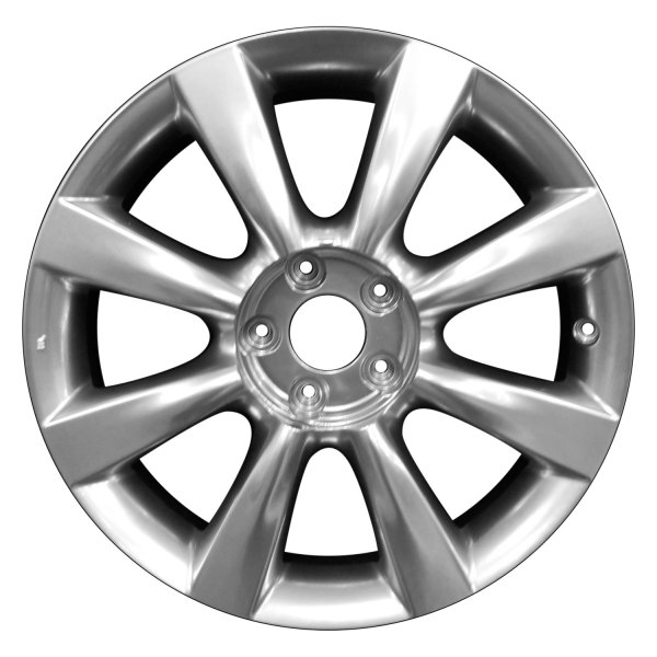 Perfection Wheel® - 18 x 8 8 I-Spoke Hyper Bright Smoked Silver Full Face Alloy Factory Wheel (Refinished)