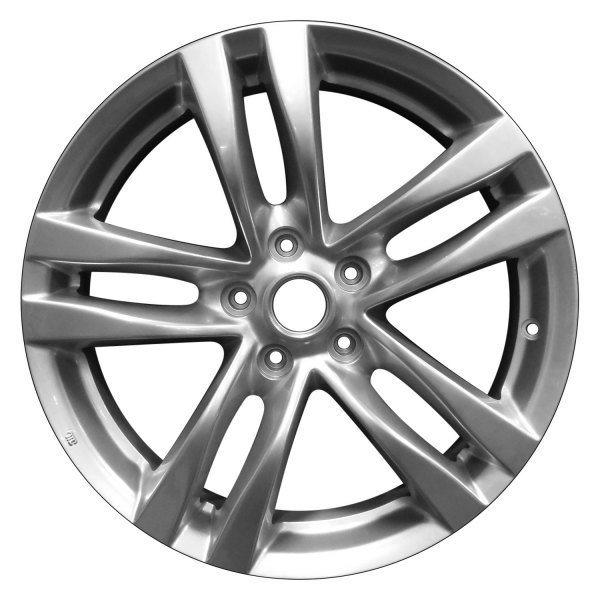 Perfection Wheel® - 18 x 8 Double 5-Spoke Hyper Bright Mirror Silver Full Face Alloy Factory Wheel (Refinished)